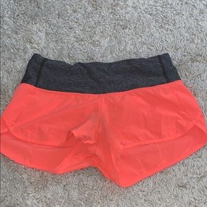 Reflective Lulu Lemon running shorts